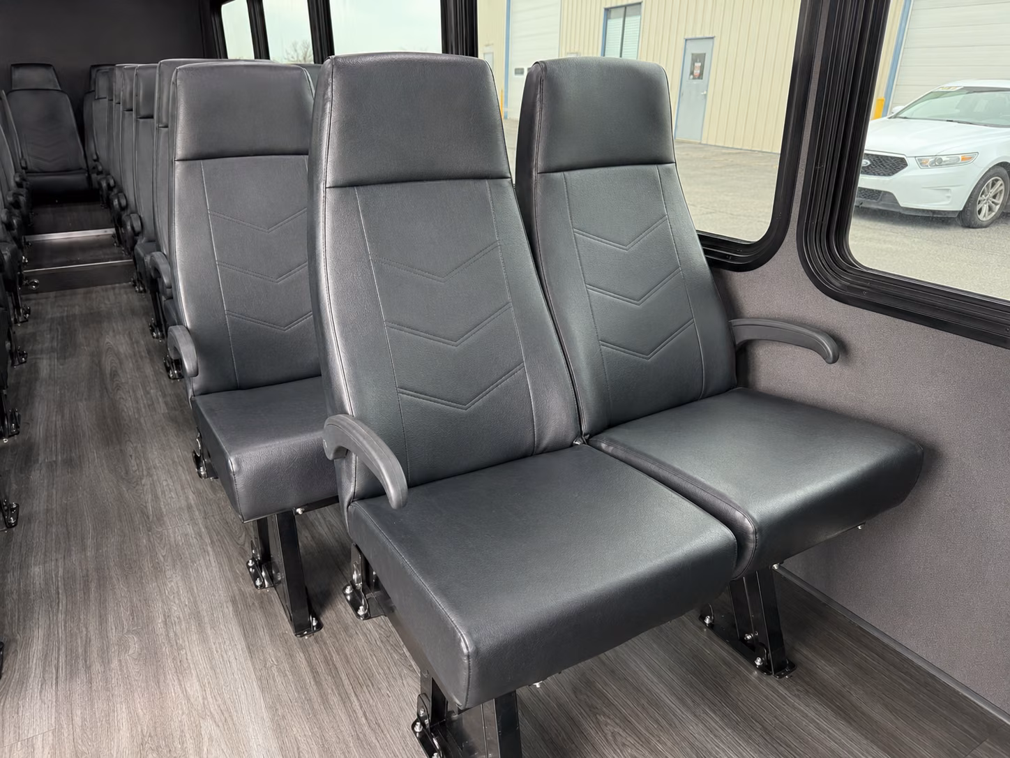 sandy 20 passenger minibus inside