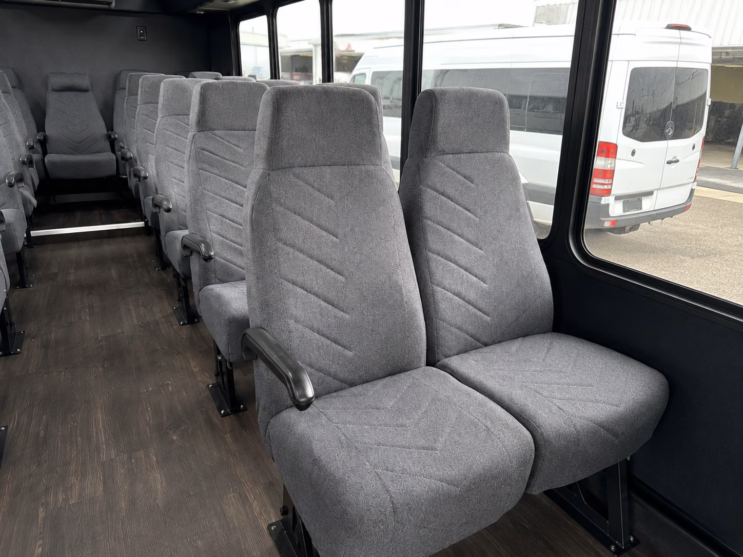 sandy 20 passenger minibus interior