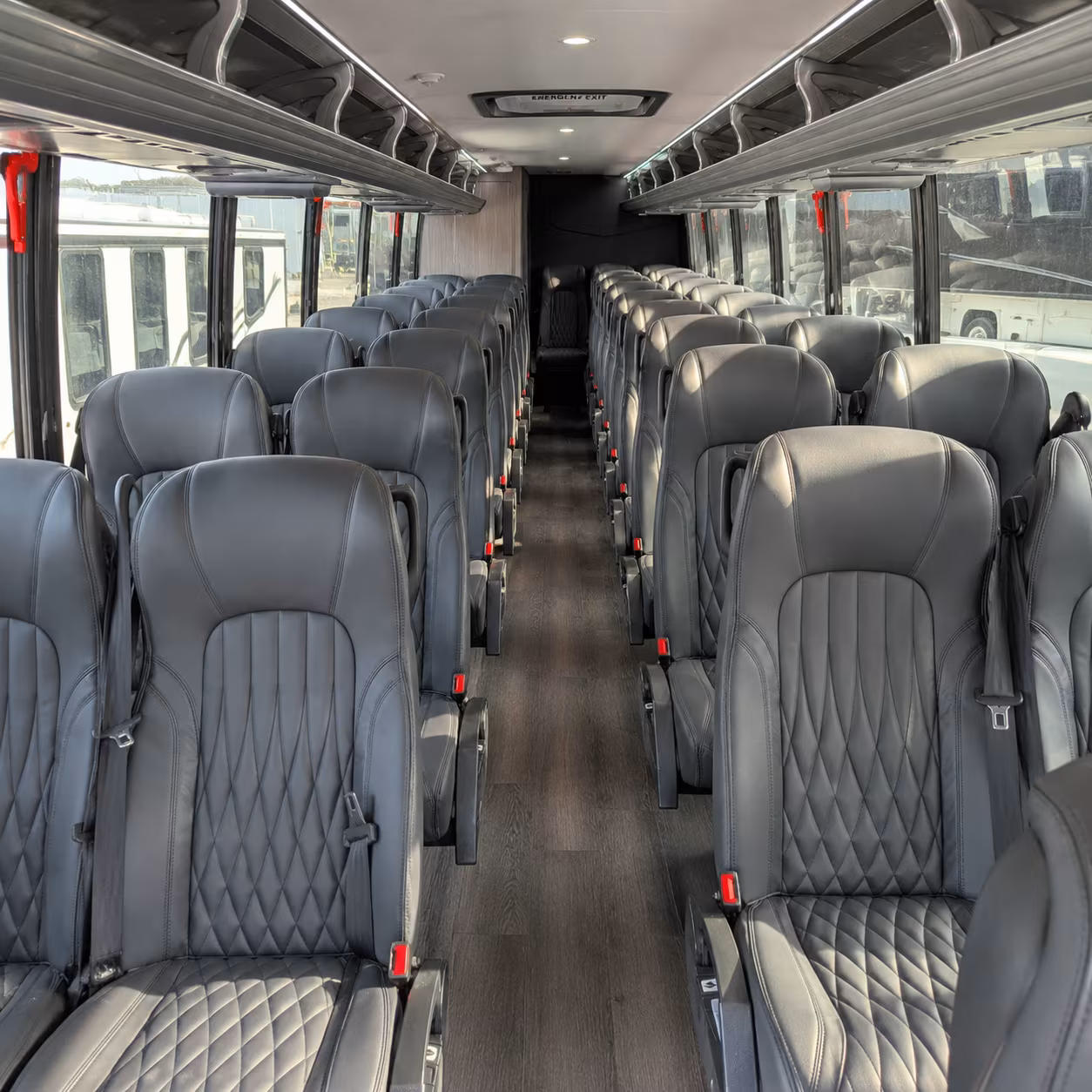sandy 35 passenger minibus inside