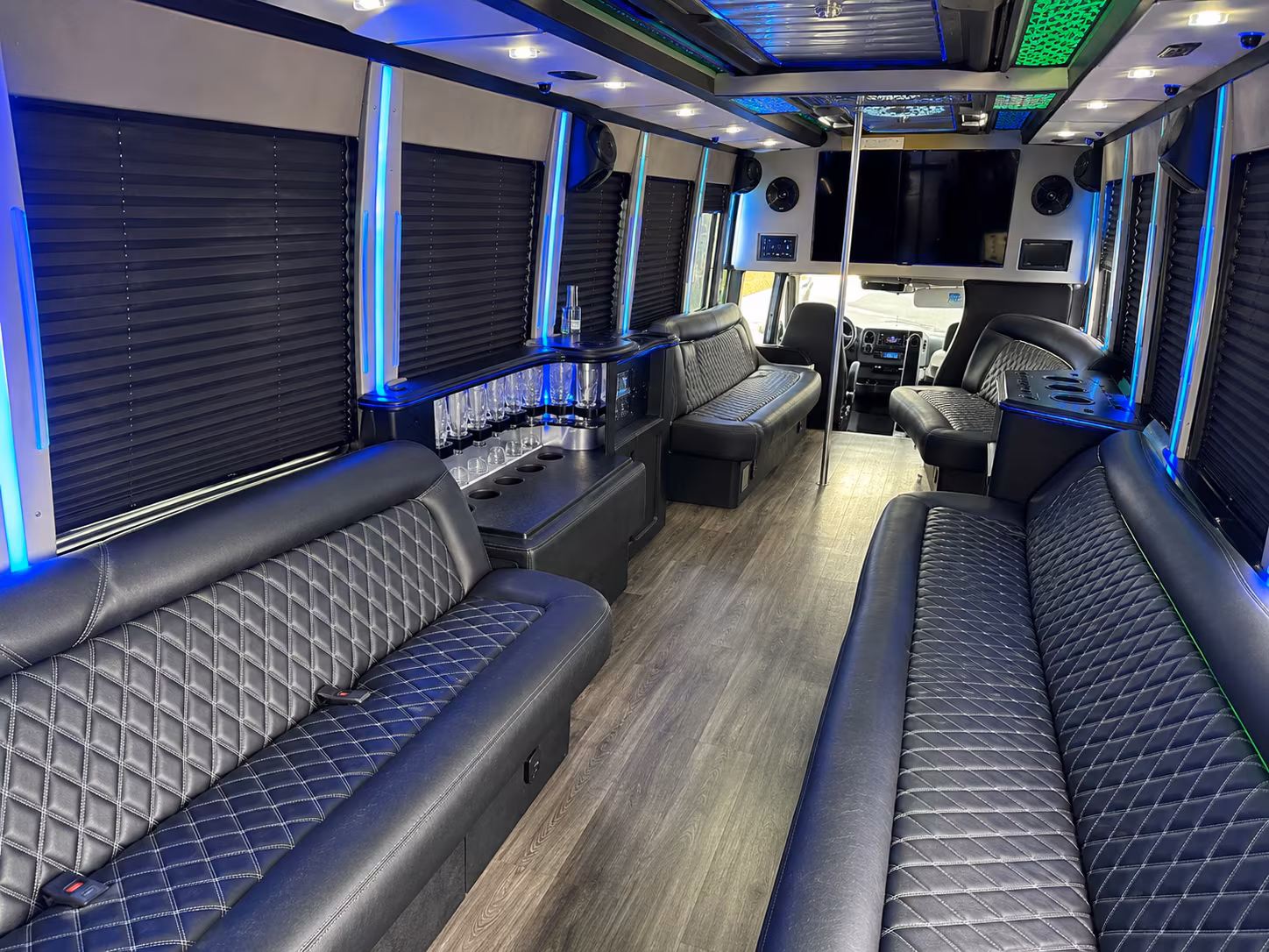 sandy night out party bus rental