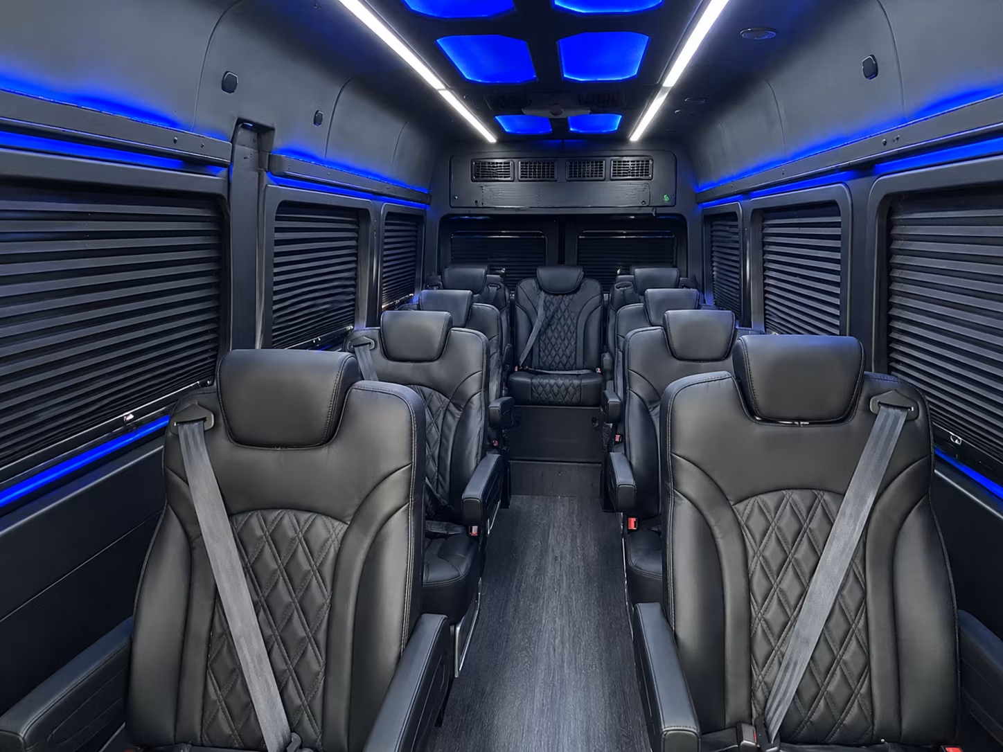 sandy sprinter van with driver interior